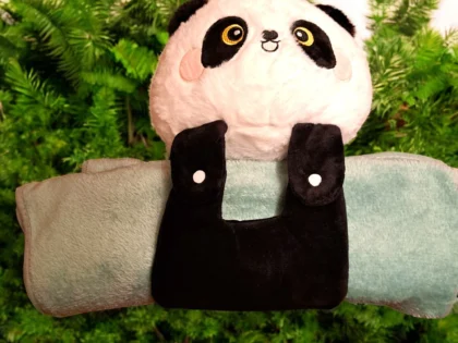 Knuffelpanda met deken