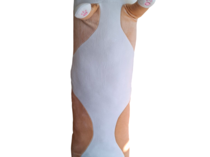 Geel/Bruine knuffel kussen kat 100cm